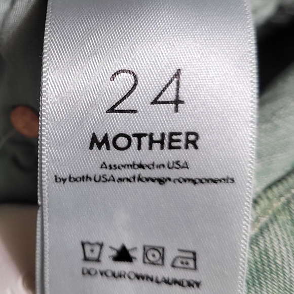 MOTHER SUPERIOR The Tomcat Chew High Rise Jeans Size 24 - Picture 7 of 8